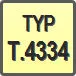 Piktogram - Typ: T.4334